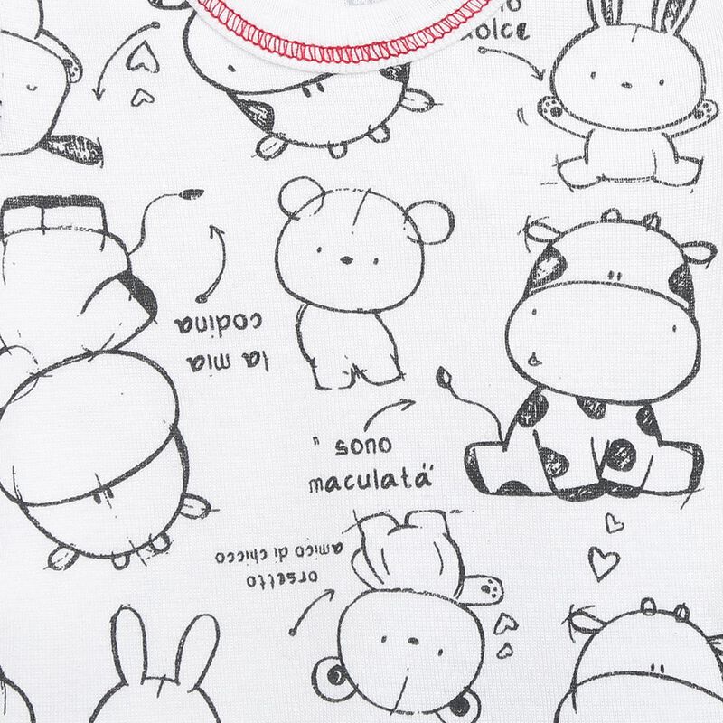 Infants White Set of 2 Body Suit image number 5